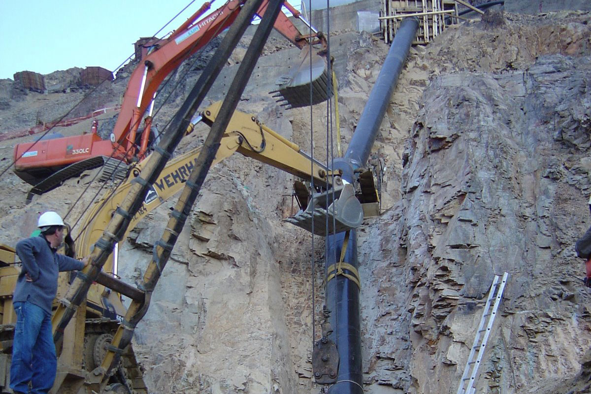 Construcción Y Montaje Conducción Aguas Frescas Sewell A Colon, Proyecto Acb
