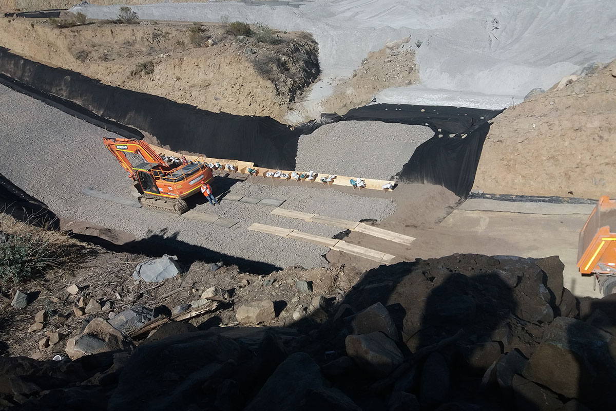 Construcción Drenes 3 – Tranque El Mauro