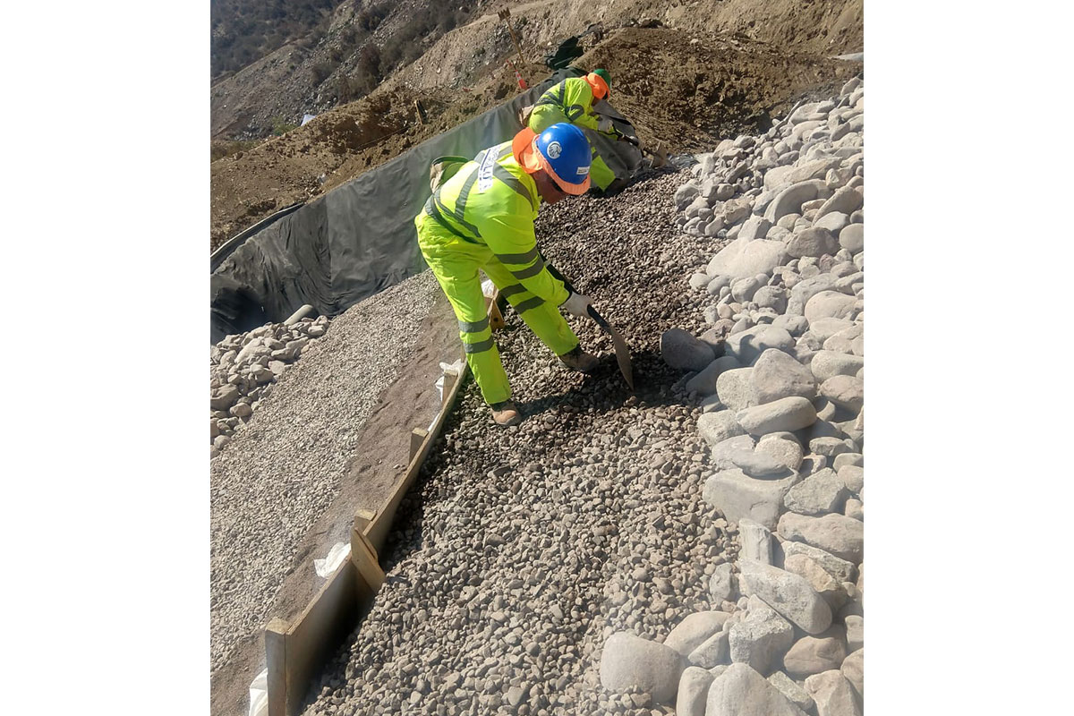 Construcción Drenes 3 – Tranque El Mauro